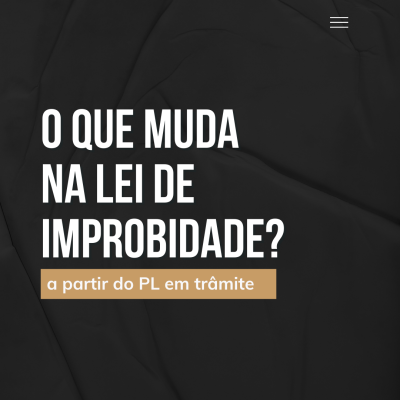 GUIA R&Aacute;PIDO: O que muda na Lei de Improbidade? - Preparamos um GUIA R&Aacute;PIDO de consulta &agrave; algumas das altera&ccedil;&otilde;es na Lei de Improbidade, a partir do Projeto de Lei, recentemente aprovado no Congresso Nacional e ainda pendente de san&ccedil;&atilde;o.
&Eacute; preciso alertar que o Presidente da Rep&uacute;blica tem at&eacute; o dia 28 de outubro para sancionar ou vetor, no todo ou em parte, a nova lei.
Mas j&aacute; podemos detalhar alguns pontos importantes de altera&ccedil;&atilde;o. Confira o GUIA abaixo:

&Eacute; importante lembrar que a improbidade administrativa tem car&aacute;ter civil, ou seja, n&atilde;o se trata de tipo penal, tampouco enseja puni&ccedil;&atilde;o criminal. S&atilde;o atos il&iacute;citos que atentam contra a Administra&ccedil;&atilde;o P&uacute;blica, e que resultam em enriquecimento il&iacute;cito, dano ao er&aacute;rio ou violam princ&iacute;pios da administra&ccedil;&atilde;o p&uacute;blica, como moralidade e probidade. Entre as penas previstas est&atilde;o: ressarcimento do dano, multa civil, proibi&ccedil;&atilde;o de contratar com o poder p&uacute;blico, suspens&atilde;o dos direitos pol&iacute;ticos etc.
&nbsp;A altera&ccedil;&atilde;o mais importante, proposta pelo PL, &eacute; a extin&ccedil;&atilde;o da modalidade culposa,&nbsp;o que acarreta a necessidade de o acusador sempre comprovar a inten&ccedil;&atilde;o do agente em praticar o ato e atingir o resultado il&iacute;cito.&nbsp;O mero exerc&iacute;cio da fun&ccedil;&atilde;o ou desempenho de compet&ecirc;ncias p&uacute;blicas ou a intepreta&ccedil;&atilde;o da lei, sem a necess&aacute;ria comprova&ccedil;&atilde;o de ato doloso com fim il&iacute;cito, afastam a responsabilidade do agente p&uacute;blico por ato de improbidade administrativa.&nbsp;
&nbsp;Outro ponto interessante &eacute; a previs&atilde;o de extin&ccedil;&atilde;o da a&ccedil;&atilde;o de improbidade, quando, na esfera criminal, o agente tenha sido absolvido por decis&atilde;o colegiada sobre os mesmos fatos. Os fundamentos da senten&ccedil;a absolut&oacute;ria prolatada pelo ju&iacute;zo criminal vincular&aacute; integralmente o ju&iacute;zo c&iacute;vel, conforme previs&atilde;o do &sect;4&ordm; do art. 21 do projeto aprovado. N&atilde;o est&aacute; claro no projeto de que forma deve ocorrer essa vincula&ccedil;&atilde;o, se por suspens&atilde;o do processo at&eacute; o tr&acirc;nsito da senten&ccedil;a criminal ou se, desde j&aacute;, poder&aacute; ser extinta a a&ccedil;&atilde;o de improbidade sem resolu&ccedil;&atilde;o de m&eacute;rito.
&nbsp;Outor ponto importante &eacute; que alguns incisos do art. 11, que trata da hip&oacute;tese de ato de improbidade por viola&ccedil;&atilde;o a princ&iacute;pios, foram integralmente revogados,&nbsp;ou seja, exclu&iacute;dos na Lei de Improbidade. &Eacute; o caso dos incisos I , II, IX e X, este &uacute;ltimo que envolve o caso da transfer&ecirc;ncia de recurso a entidade privada, em raz&atilde;o de presta&ccedil;&atilde;o de servi&ccedil;os na &aacute;rea da sa&uacute;de sem pr&eacute;via celebra&ccedil;&atilde;o de contrato, conv&ecirc;nio ou instrumento cong&ecirc;nere. Passa a n&atilde;o ser mais improbidade administrativa esta situa&ccedil;&atilde;o.
&nbsp;Os prazos prescricionais tamb&eacute;m sofreram altera&ccedil;&atilde;o, conforme art. 23 do PL. A altera&ccedil;&atilde;o prev&ecirc; que a a&ccedil;&atilde;o civil p&uacute;blica de improbidade administrativa prescreve em 8 (oito) anos, contados a partir do fato ou, no caso de infra&ccedil;&otilde;es permanentes, do dia em que cessou a perman&ecirc;ncia. 
&nbsp;Passa a ser, expressamente previsto que os efeitos da senten&ccedil;a condenat&oacute;ria s&oacute; ser&atilde;o executados depois da certifica&ccedil;&atilde;o de seu tr&acirc;nsito em julgado. A exce&ccedil;&atilde;o ficou por conta do prazo da san&ccedil;&atilde;o de suspens&atilde;o dos direitos pol&iacute;ticos, cujo intervalo entre a decis&atilde;o colegiada e o tr&acirc;nsito tamb&eacute;m ser&aacute; computado de forma retroativa, sem necessariamente ainda o tr&acirc;nsito em julgado.
&nbsp;Mais um aspecto interessante do PL se refere ao art. 17-A, que regula a hip&oacute;tese de celebra&ccedil;&atilde;o de acordo de n&atilde;o persecu&ccedil;&atilde;o c&iacute;vel. Embora j&aacute; prevista no texto em vigor da Lei n. 8.429/92, o projeto traz melhor regulamenta&ccedil;&atilde;o do acordo, com a previs&atilde;o expressa do dever de ressarcir integralmente o dano e da possibilidade de celebra&ccedil;&atilde;o antes do ajuizamento da a&ccedil;&atilde;o, no curso da demanda ou na fase de execu&ccedil;&atilde;o da senten&ccedil;a. A &uacute;ltima hip&oacute;tese, de celebra&ccedil;&atilde;o depois da senten&ccedil;a, j&aacute; &eacute; admitida pelo Superior Tribunal de Justi&ccedil;a (no&nbsp;AREsp 1314581).
Ainda sobre o acordo, o projeto prev&ecirc;, no &sect;6&ordm; do art. 17-A, que poder&aacute; ser objeto de negocia&ccedil;&atilde;o pelo &oacute;rg&atilde;o ministerial a exig&ecirc;ncia de implanta&ccedil;&atilde;o de programa de integridade pelo investigado, de auditoria, de mecanismos de den&uacute;ncia e de aplica&ccedil;&atilde;o efetiva de c&oacute;digos de &eacute;tica e de conduta no &acirc;mbito da pessoa jur&iacute;dica. E, no caso de descumprimento do acordo, o investigado ficar&aacute; impedido de celebrar nova composi&ccedil;&atilde;o pelo prazo de 5 (cinco) anos, contados da ci&ecirc;ncia do descumprimento.
&nbsp;Por fim, o projeto prev&ecirc; que o pedido de indisponibilidade de bens, aquele decretado cauterlarmente no curso da demanda, n&atilde;o poder&aacute; superar o montante indicado na peti&ccedil;&atilde;o inicial, no caso de haver mais de um r&eacute;u. Atualmente, prepondera o entendimento de que cada r&eacute;u deve garantir a integralidade dos valores indicados, mesmo que isso possa representar o bloqueio muitas vezes superior ao total indicado. Outra previs&atilde;o &eacute; a de que o pedido deve se limitar ao valor atribu&iacute;do como dano ao er&aacute;rio, n&atilde;o devendo englobar a multa ou o suposto acr&eacute;scimo patrimonial decorrente da atividade il&iacute;cita, situa&ccedil;&atilde;o diferente do entendimento atual da jurisprud&ecirc;ncia. E, ainda, a ordem do ju&iacute;zo para a decreta&ccedil;&atilde;o de indisponibildiade dever&aacute; priorizar os&nbsp;bens de menor liquidez, como im&oacute;veis e autom&oacute;veis; e, somente na aus&ecirc;ncia destes, no bloqueio de contas banc&aacute;rias.

&nbsp;